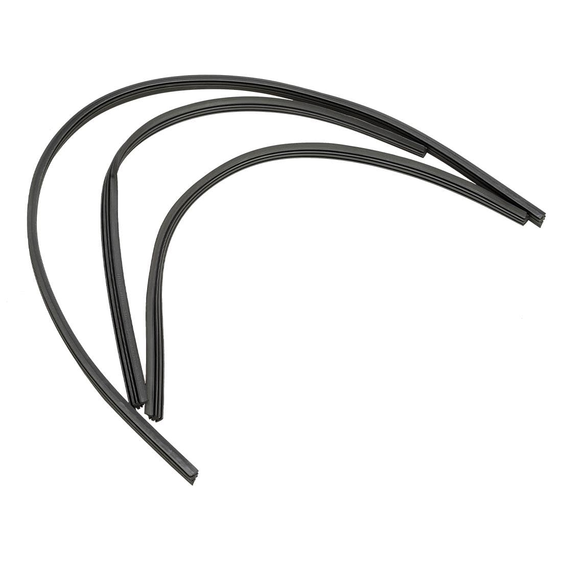 Amazon.com: beler 3Pcs Front & Rear Wiper Rubber Insert Set 76622