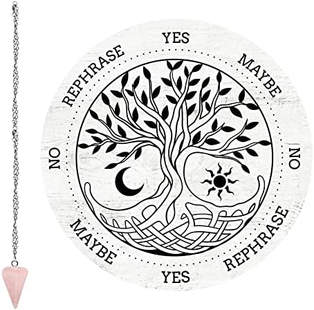 Amazon.com: CRASPIRE Tree of Life Pendulum Board Dowsing Divination ...