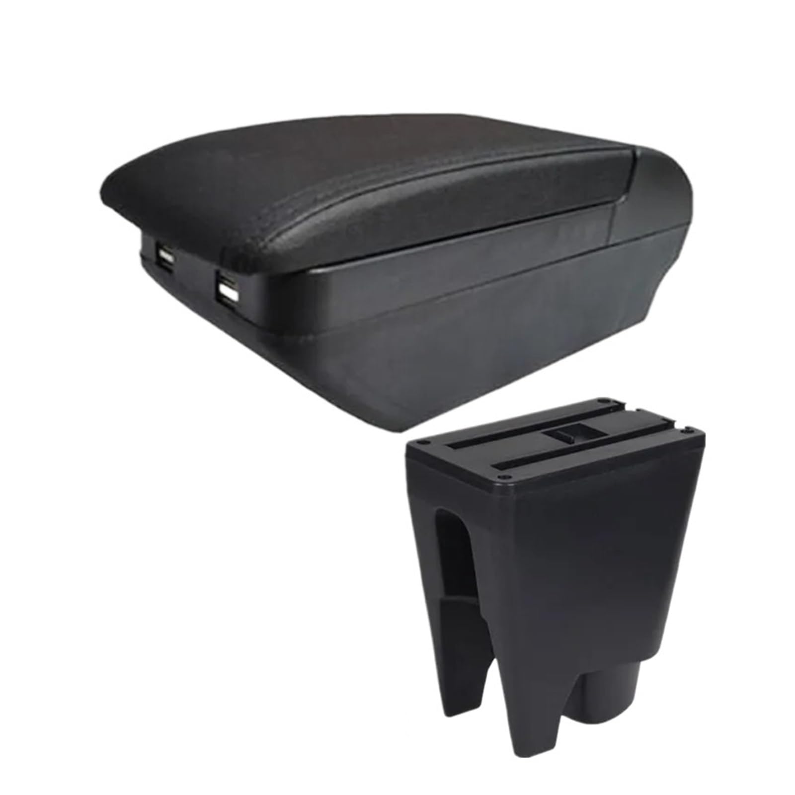 GBGWRMRYX Center Armrest Box For C1 Car Armrest Console Store Box Interior Dedicated Retrofit Accessories Arm Rest(H black line 4USB)