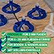 Fliesen Nivelliersystem, 200 teiliges Set, für 3 mm Fugenbreite und 5-20 mm starke Fliesen, je 100 x Zughauben und Gewindelaschen, Montagehilfe Kit Fliesen, Fliesenverlegsystem, Verleghilfe Fliese
