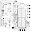 BEIQIYA 3pcs ECG 7 Step Ruler, Transparent EKG Calipers Ruler, Electrocardiogram Card Portable Plastic Measuring Tool for EKG Interpretation