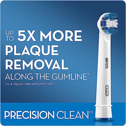 Oral-B Precision Clean Replacement Brush Heads for an Oral-B Electric Toothbrush, Pack of 2 - Thumbnail 5