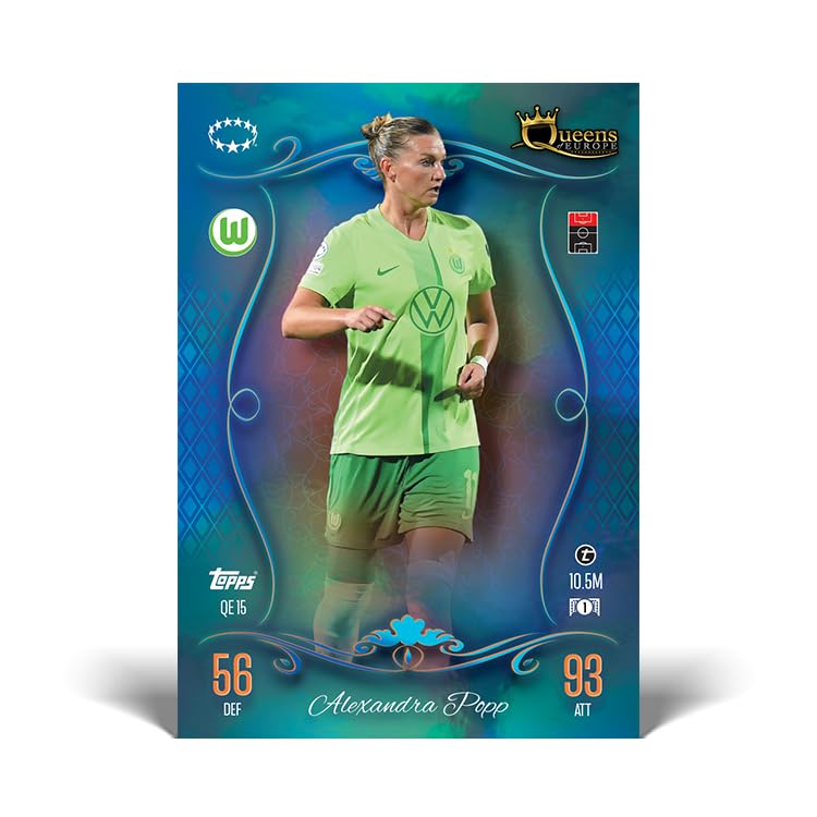 Topps Match Attax 24/25 – Update Mega Multipack #5 – Queens of Europe ! 41 cartes dont 16 cartes Queens of Europe et exclusive Georgia Stanway LE