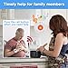 Caregiver Pager Alert Button for Seniors at Home Medical Alert That Calls Family for Home / Elderly / Patient / Disabled 3 Plugin Receiver + 4 Emergency Button for Elderly