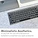 Macally Wireless Bluetooth Keyboard for Mac - Compatible Apple Keyboard or MacBook Pro/Air, iMac - Multi-Device, Up to 3 Devices with 110 Keys, 20 Shortcuts, Numeric Keypad, and Rechargeable