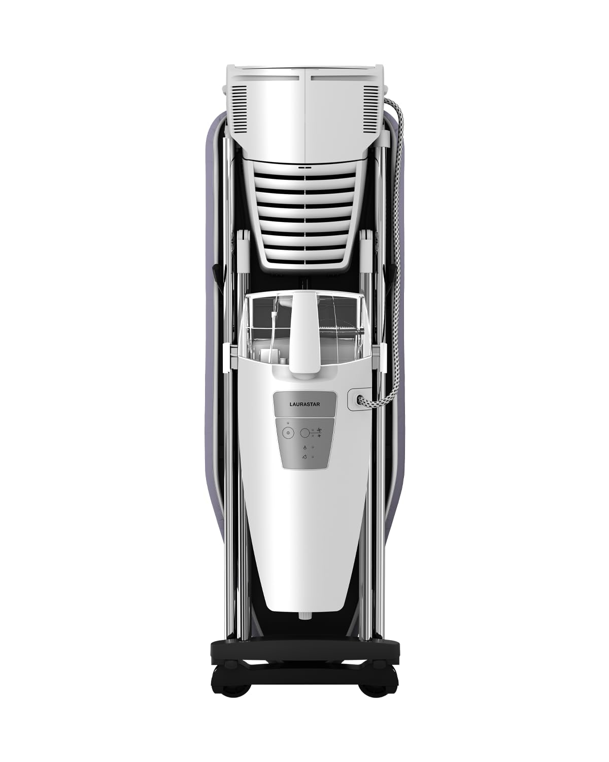 Laurastar S Pure Xtra Système de repassage, Vapeur Hygiénique Elimine Bactéries et Acariens, Table Active, Roulettes, Réservoir Amovible