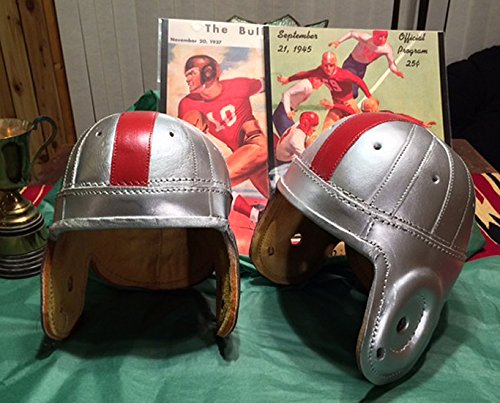 1940 Ohio State Leather Football Helmet Full Size : Sports & Outdoors