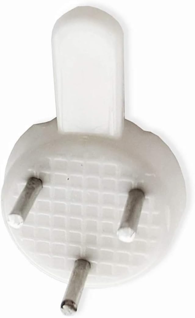 30mm Plastic Hard Wall Picture Hooks (Pack of 20)
