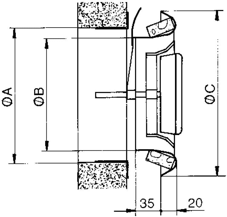 Helios Ventilateurs KTVA 100 Valve à disque