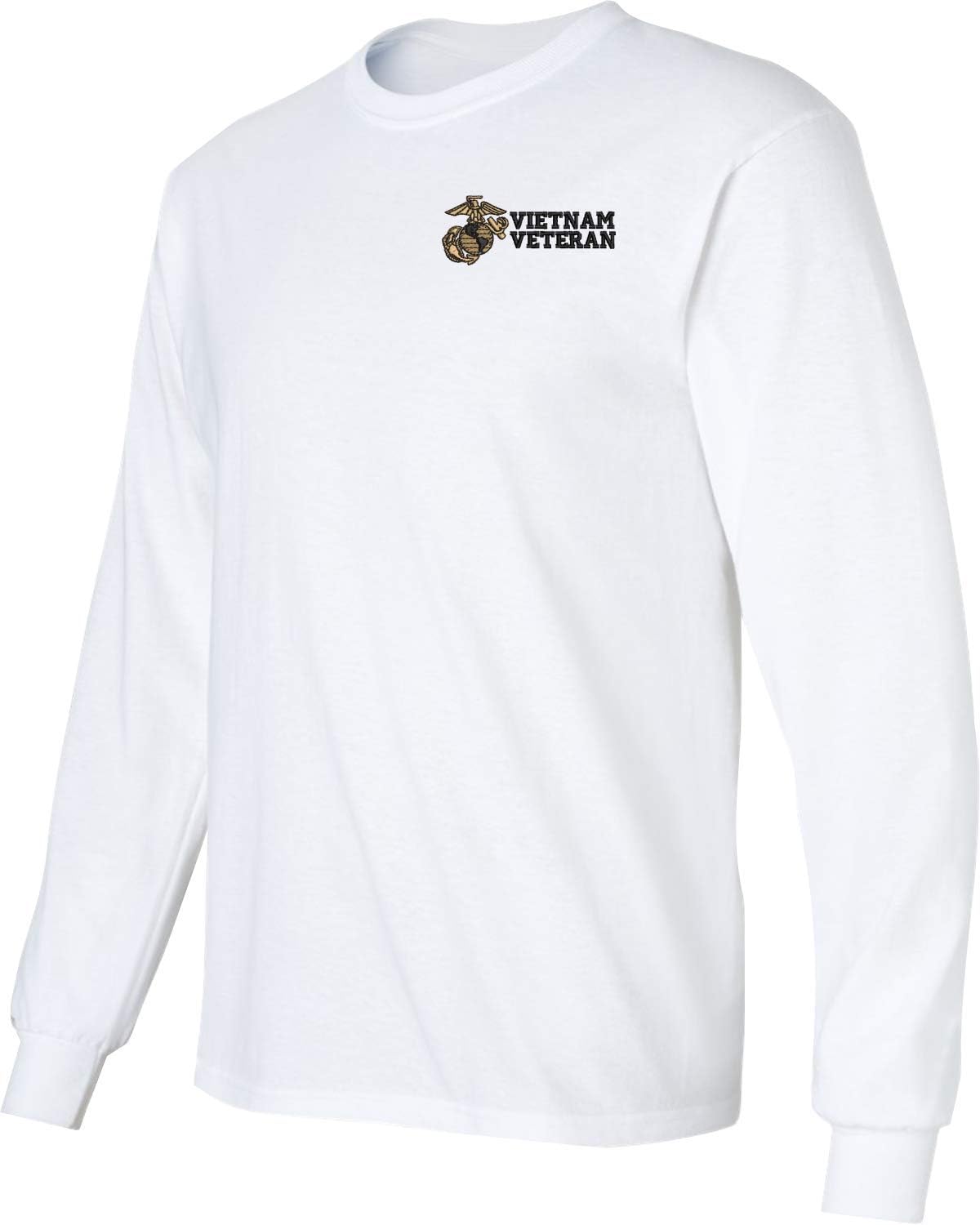 MilitaryBest U.S. Marine Corps Vietnam Veteran Embroidered Long Sleeve T-Shirt