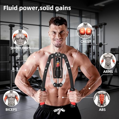 Image of SoftGym Twister Arm Chest Trainer Exerciser Workout Equipment,Adjustable 22-470lbs Hydraulic Power,Home Chest Expander Machine,Home Gym Workout Equipment for Upper Body Strength Training