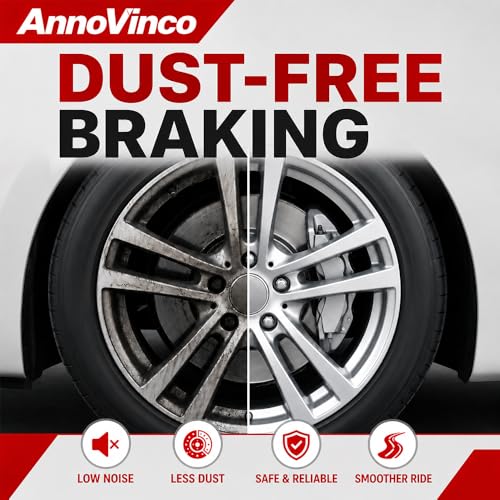 Image of Ceramic Front Rear Brake Pads Fit for Toyota Camry,Avalon,Lexus Es350 | D1293 D1212 for 07-17 Toyota Camry,08-18 Avalon,07-18 Lexus ES350,13-18 ES300h,8PCS Squeal Free Low Dust