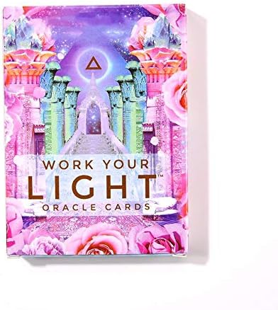 Oracle Cards,Work Your Light Oracle Cards Tarot Board Game Card 44 Sheets