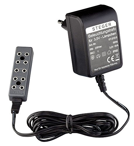 Preisvergleich Produktbild Kahlert Licht 60962 - Minipuppenzubehör - Beleuchtungstrafo für Puppenstuben und Weihnachtskrippen 3.2 V, 12 W