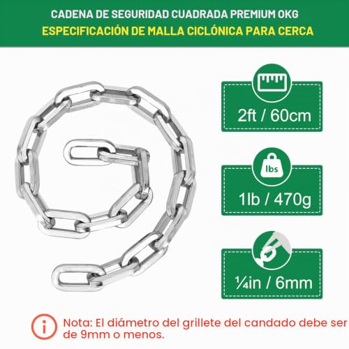 Cadena gruesa para portón 8 Imagen adicional