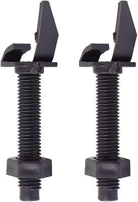 2 Pieces Arrow Rest Plastic Bow Rest Replacement Bow Arrow Rest Screw On Arrow Rest Archery Accessories for Recurve Bows Straight Draw Bows Take Down Bow, Black