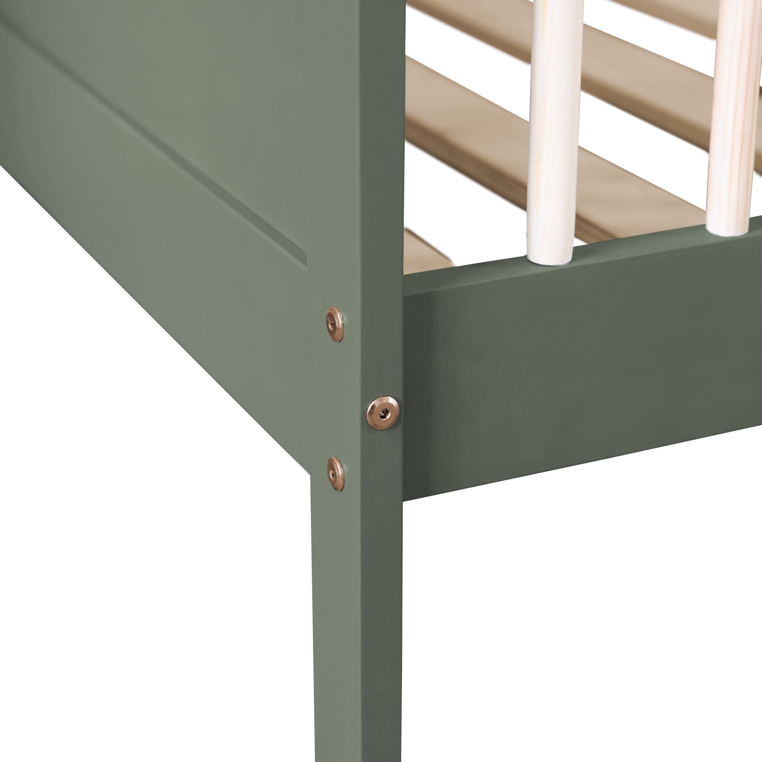 Happy Garden Letto per Bambini Adam, Dimensioni 190x90cm, con Rete a doghe - Struttura in Legno Verde, Facile da Montare - Ideale per Creare Una cameretta per Bambini Colorata e Accogliente.