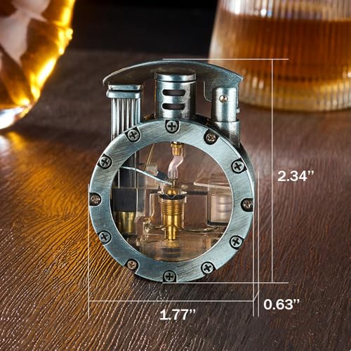 Encendedor Trench Vintage Steampunk con Llama Ajustable miniatura 6