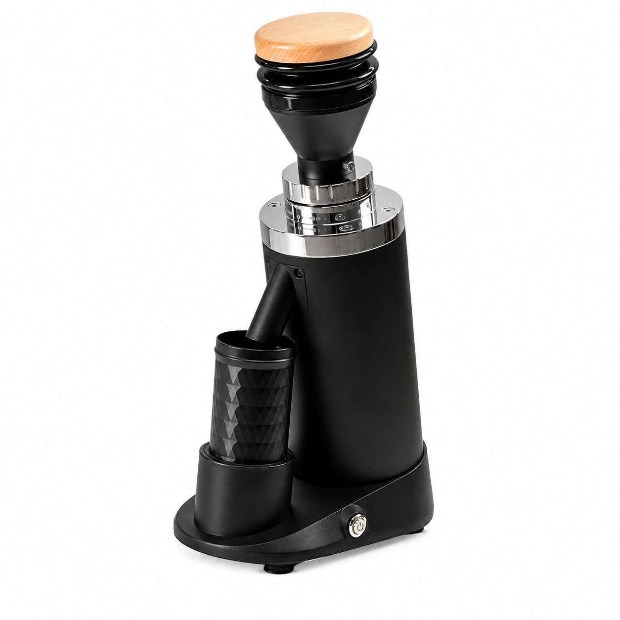 Płaski młynek do kawy 64 mm, 250 W z bezstopniową regulacją, zawiera 2 zestawy zadziorów dla optymalnego zaparzania, idealny dla domowych baristów i entuzjastów kawy