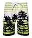 APTRO Men's Swim Trunks Coconut Tree Printing Beach Short for Gift With Mesh Lining