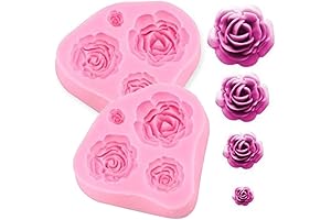Roses Mold Flower Silicone Cake Molds Chocolate Sugarcraft Decorating Fondant Fimo Tools