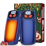 Svintora Handwärmer Elektrisch 2er-Pack, LED-Anzeige & 5 Heizstufen, USB-C Taschenwärmer, Ideal für Golf, Camping, Wandern, Wintersport, Männer und Frauen
