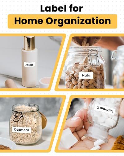 Aken 5 x Kompatibel M-K221 9mm 0.35 Schriftband für Brother Ptouch MK-221 MK221 M-K221S Schwarz auf Weiß Bänder für Brother PT-M95 PT-65 PT-60 PT-90 PT-55 PT-70BM PT-75 PT-85