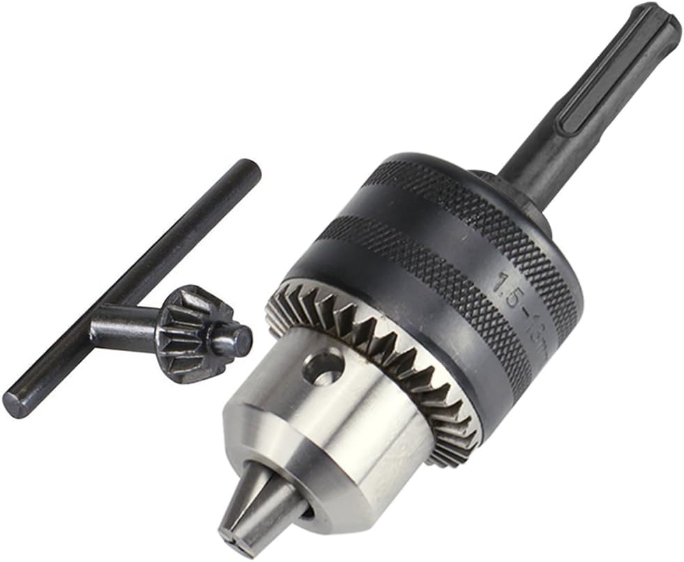 Yakamoz 1.5-13mm Drill Chuck Adapter with SDS Plus Shank for Hammer Converter Conversion Tool, 1/2-20 UNF Mount, Quick Connect