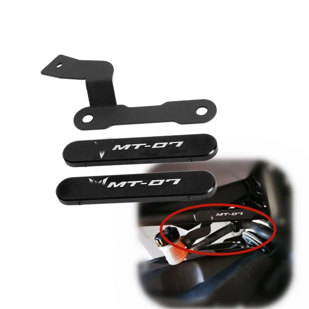 Aluminium-Motorrad-Beifahrer-Fußrasten-Entfernungs-Kit Hintere Ölmodifikationshalterung Für Yamaha MT07 MT-07 2014 2015 2016 2017