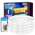 DAYBETTER Outdoor LED Strip Lights, IP67 Waterproof LED Lights with Remote, APP Control, Color Changing LED Rope Lights for Bedroom, Bathroom, Roof, Balcony, Pool, 24V