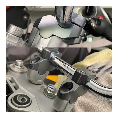 Abrazadera manillar elevadora 22 mm con ajuste ergonómico para moto 6
