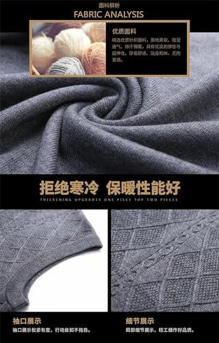 Men Winter Solid Color Wool Knitted Sleeveless V-Neck Plaid Pattern Sweaters Vest2