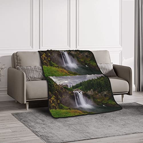 Couverture en flanelle double face microfibre toucher cachemire