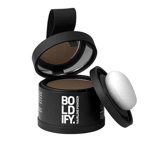 Miniatura 19 de BOLDIFY Polvo de línea capilar (GRANDE, 10g) - Color de cabello para retoque de raíces para cobertura de canas - Polvo para el cabello que oculta