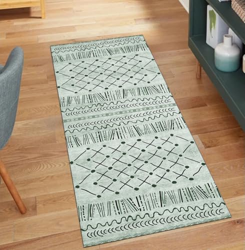 QQrunner Boho Teppich Läufer 100x400CM