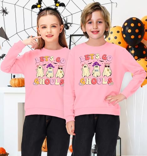 Image of Remimi Kids Halloween Sweatshirt Long Sleeve Thanksgiving Tops 3-14 Years