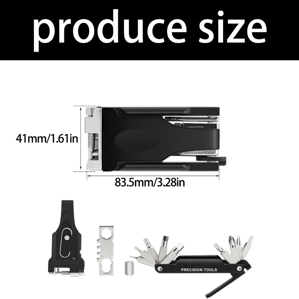 Multifunctional Bicycles Set Folded Cycling Wrenches Tool for Easy Maintenances