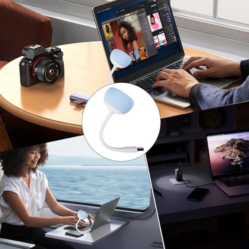 Altavoces para laptop con cable flexible y mini barra de sonido externa 5