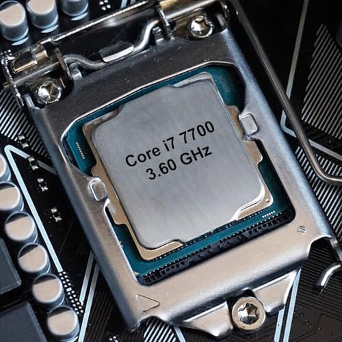 Image of Core i7 7700 7th Generation Desktop Processor, 3.60 GHz, LGA1151 Socket, 4 Cores, 8 Threads, 8 MB Cache, Desktop Processor, (Silver)