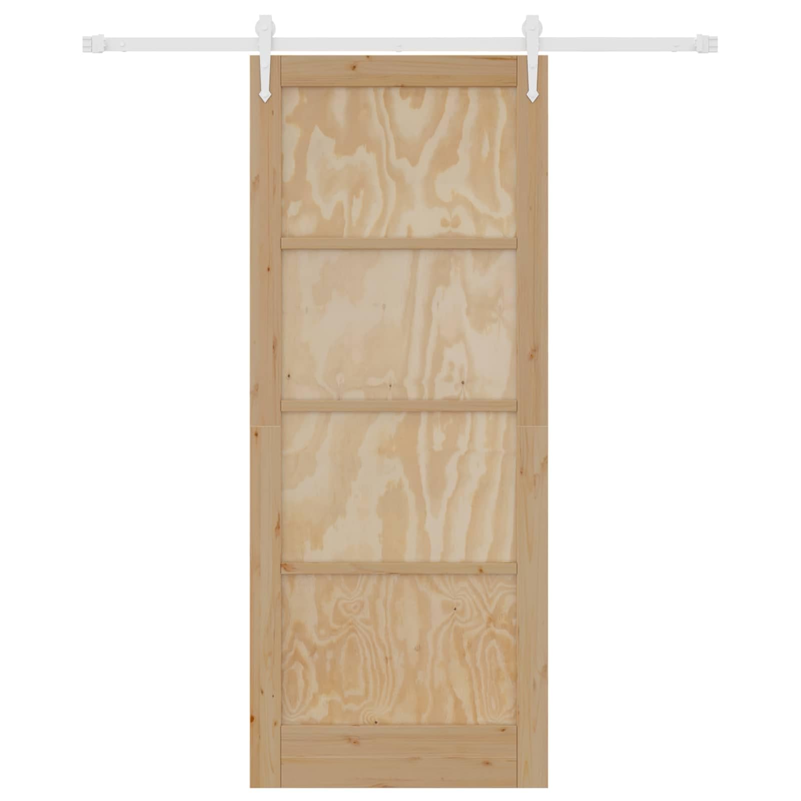Schiebetür Massivholz Kiefer 211x86 cm mit Schiene