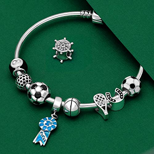 Lucky Pool Payer Magic Number Billiards 8 Ball Charm Bead For Women For Teen .925 Sterling Silver Fits European Bracelet4