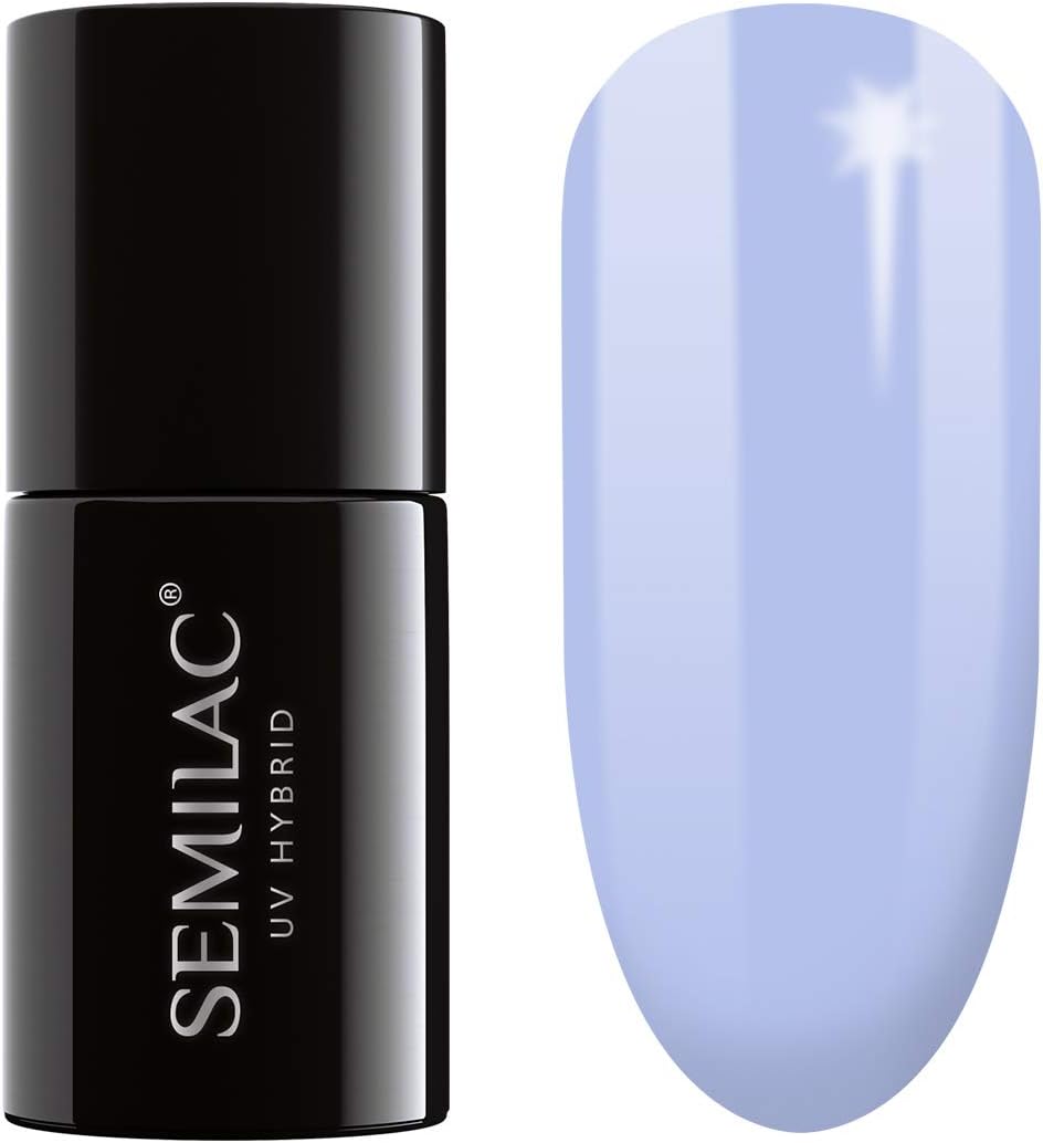 SEMILAC Gel Nail Polish 279 Light Violet, Full Coverage Gel Polish, Soak Off Easy To Use LED/UV Nail Lamp