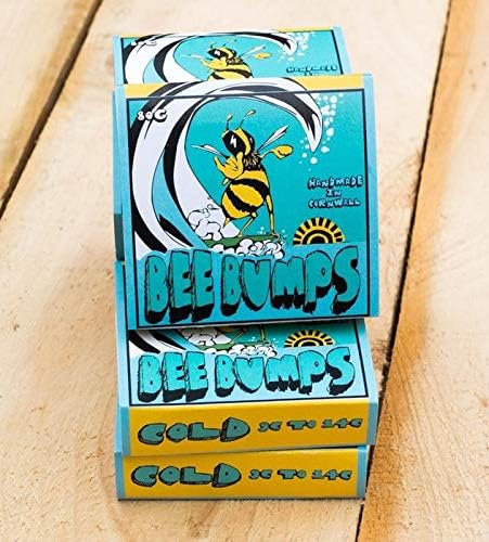 Bee Bumps SURF BOARD WAX - cold water WAX 75g (BRITISH handmade WAX) - GREAT SURFERS GIFT
