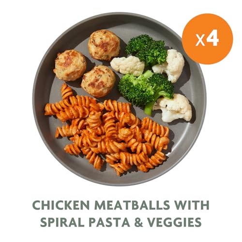 Image of Nurture Life Kids Meals, Healthy Toddler, Kid & Baby Food 4 Meal Pack, Chicken Meatballs with Spiral Pasta and Veggies, Freshly Made Organic Focus, Ready to Eat Meals & Snacks, Refrigerated Delivery