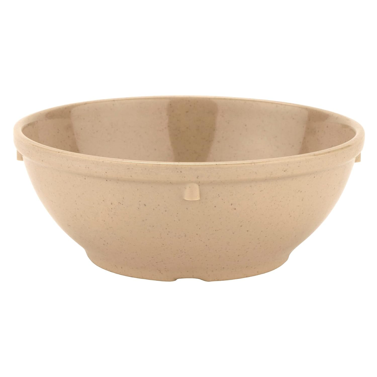 GET 16 oz Beige Sandstone Melamine Bowl (Set of 12)
