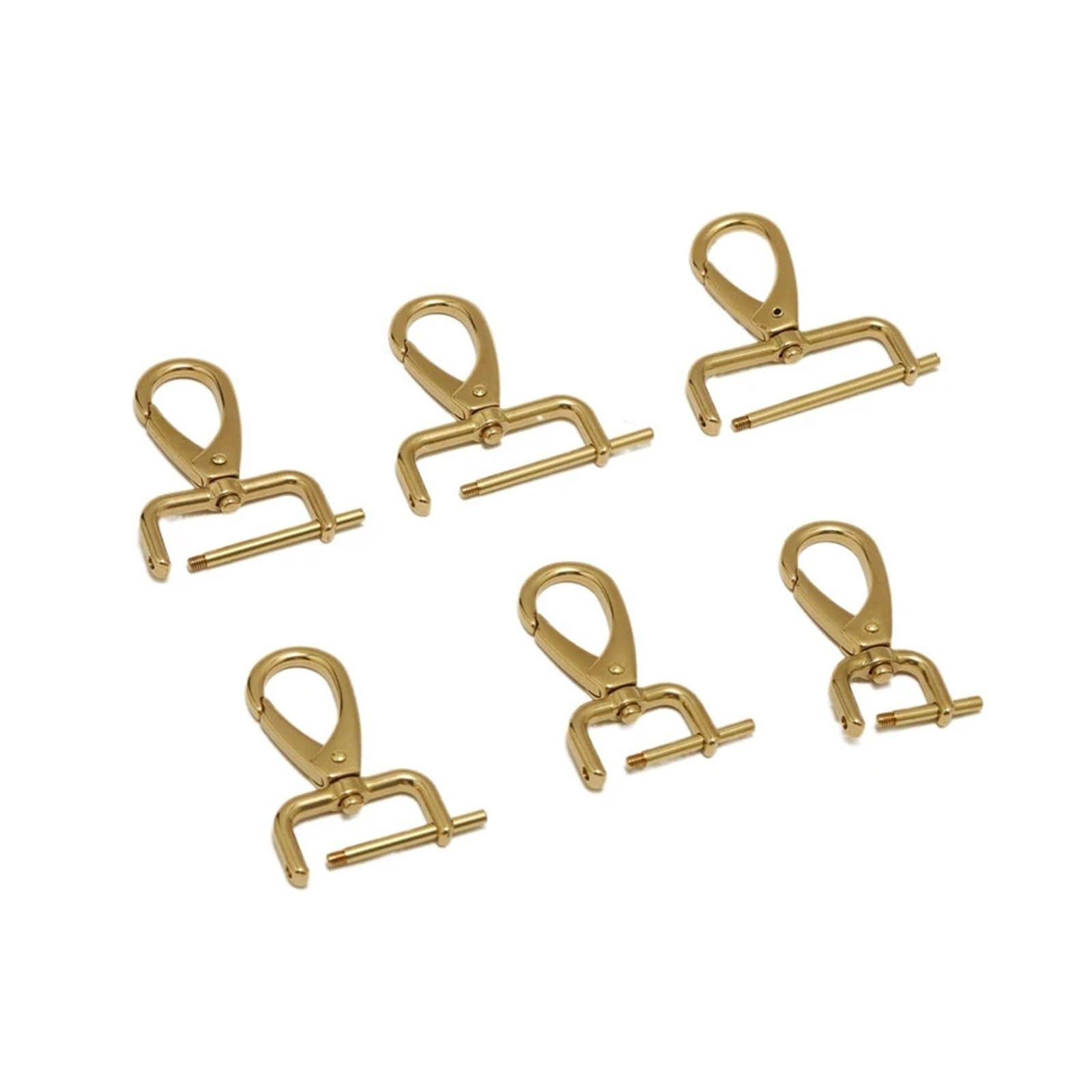 Swivel snap Hook, Brass Detachable, Trigger Clip Lobster Clasp, Buckle Bag Accessories Strap Webbing(15mm)