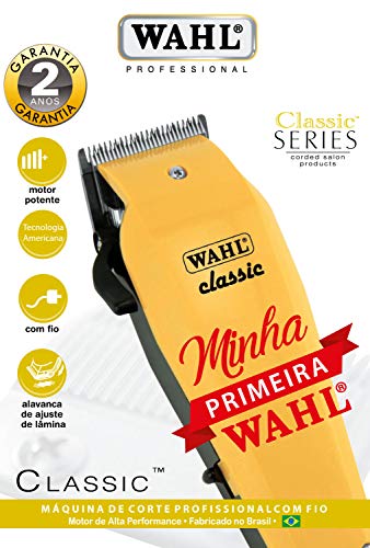 Máquina Para Corte De Cabelo - Classic 127V, Wahl, 08747-055Pa, Amarela