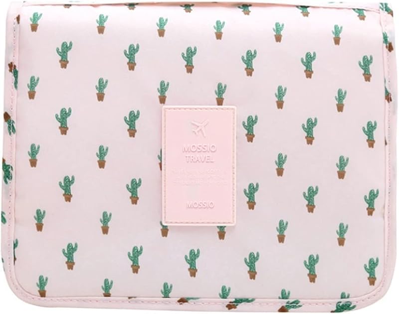 Necessaire suspensa Mossio com gancho, organizador de viagem para cosméticos e produtos de higiene