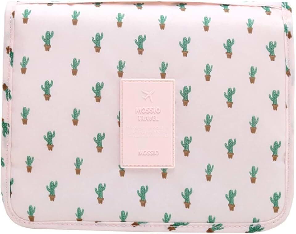 Mossio Hanging Toiletry Bag - Large Cosmetic Makeup Travel Organizer for Men & Women with Sturdy Hook