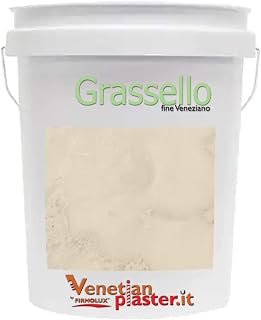 Grassello Authentic Venetian Plaster | Shiny Polished Plaster | Made in Italy from Lime & Marble | Light Colors (5) | Color: FB201 Shaded White